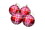 LEDgen ORN-STRP-BALL-80-CDY 80MM RED, FUCHSIA & WHITE STRIPE BALL ORNAMENT