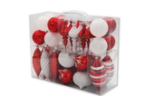 LEDgen ORNPK-BTOF-CDY-40 40 Pack Red and White Assorted Ornaments