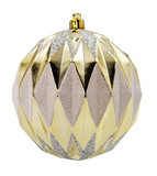 LEDgen ORNPK-DIMB-TREAS-12 12 Pack Gold, Silver, White Assorted Ball Ornaments
