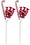 LEDgen PCK04-CDY-2PK 2 Pack 14" Candy Pick Red and White with Candy Pieces