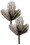 LEDgen PCK11.5-PNC-FR-2PK 2 Pack 11.5" Frosted Pine Pick with Pine Cones