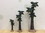 LEDgen QC-NAT-3TR 3 Piece Set of Palm Trees for 8" and 12" Nativity Set