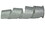 LEDgen RBN-19516-SLVWH-2PK 2 Pack 2.5" Wide 10 Yards Silver & White Ribbon