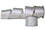 LEDgen RBN-19516-SLVWH-2PK 2 Pack 2.5" Wide 10 Yards Silver & White Ribbon