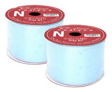 LEDgen RBN-5187323-LB-2PK 2 Pack of 30' Light Blue Ribbon with Glitter Enhancements