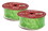 LEDgen RBN-5342761-LG-2PK 2 Pack of 30' Lime Green Ribbon with Lime Green Glitter Swirls