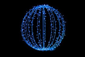 LEDgen S-400SPH-BL-32 32" Sphere with 400 Blue 5MM LEDs