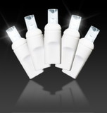 LEDgen S-50MMPW-6WT4 50 MM5 Pure White 1/4 Twinkle LED Lights 6