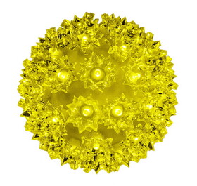 LEDgen S-50SPH-YEST-06 6'' Yellow 1/5 LED Strobe Sphere.