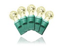 Winterland S-70G12WW-4G - 70 Count Standard Grade G12 Facitied Warm White LED Light Set with in-line rectifer on Green Wire
