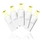 Winterland S-ICMMWW-IW 5MM Warm White LED Icicle Light Set on White Wire