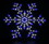 LEDgen SF-LED-SNOWF14-BW 14" LED SNOWFLAKE BLUE AND WHITE