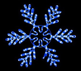 LEDgen SF-SFICE-24-BL 24" Blue LED Ice Snowflake