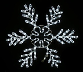 LEDgen SF-SFICE-36-PW 36" Pure White LED Ice Snowflake