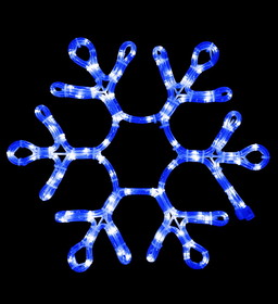 LEDgen SF-SNFLAKE-18-BL 18" Blue Ropelit Snowflake