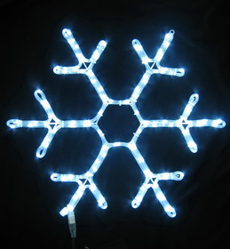 LEDgen SF-SNOWF-24-PW 24" Pure White LED Snowflake