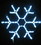 LEDgen SF-SNOWF-12-BL 12" Ropelit Snowflake LED Blue