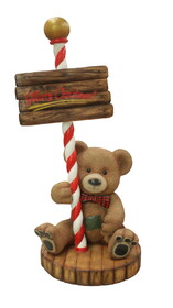 LEDgen SGN-TDYBR-04 4' Teddy Bear with Merry Christmas Sign