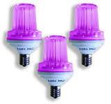 LEDgen STROBE-PU-E17-3PK 3 Pack E17 Base 1W Purple LED Purple Lens 180 Flash / Minute