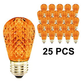 LEDgen T50-DIM-RETRO-OR-25 25 Pack T50 Dimmable Orange / Amber LED Replacment Bulb