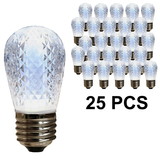LEDgen T50-DIM-RETRO-PW-25 25 Pack T50 Pure White LED Replacement Bulb
