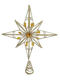 LEDgen TOPPER-16-GO-STR 16" Gold Star Tree Topper