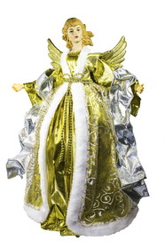 LEDgen TOPPER-ANGEL16-GOSLV 16" Gold and Silver Christmas Angel