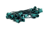 Winterland WL-C9G-12-100 - Cordset, C9, Socketed cord set, E17 sockets, Green wire, 100 Ft 12