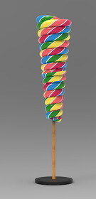LEDgen WL-CNDYTR-CN-MINI-RNBW Mini Rainbow Upside Down Candy Cone Tree with Base