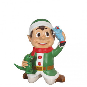 LEDgen WL-ELF-TOY-RR Elf Holding Toys