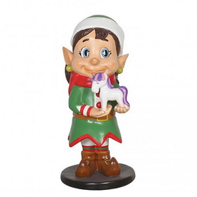 LEDgen WL-ELF-TOY-UNCORN Elf with Toy Unicorn