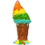 LEDgen WL-ICECR-BARCH-RNBW 5' Rainbow Ice Cream Bar Chair