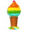 LEDgen WL-ICECR-BARCH-RNBW 5' Rainbow Ice Cream Bar Chair