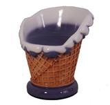 LEDgen WL-ICECR-CHAIR-BL Blue Ice Cream Sundae Chair