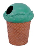 LEDgen WL-ICECR-TCAN-GR Green Ice Cream Trash Can