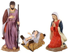 LEDgen WL-LIFE-NAT-HF Life Size Holy Family Nativity
