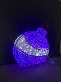 LEDgen WL-MTNF-3DORN-PU-06 6' Purple 3D Ornament Neon Flex Ground Mount