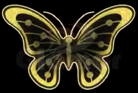 Winterland WL-MTNF-BFLY-RGB-03 3' LED Butterfly Display