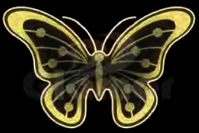 Winterland WL-MTNF-BFLY-RGB-20 20" Butterfly Display