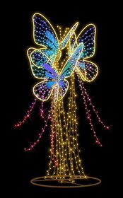 Winterland WL-MTNF-BFLY3-RGB-08 8' Butterfly Display