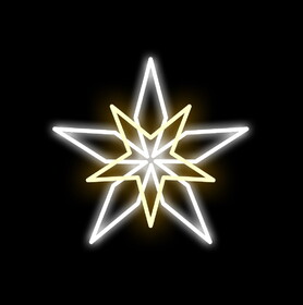 Winterland WL-MTNF-STR-DBL-03-PWW 20" Warm White and Pure White LED Double Star Ground Mount