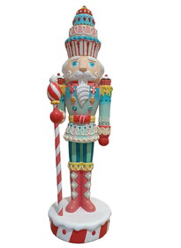 LEDgen WL-NUT-CNDYCK-07 7' Candy Cake Nutcracker