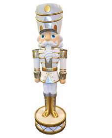 LEDgen WL-NUT-WH-07 7' Tall White Nutcracker