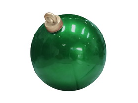 LEDgen WL-POLYORN-02-GR 24" Green Christmas Ball Ornament Display