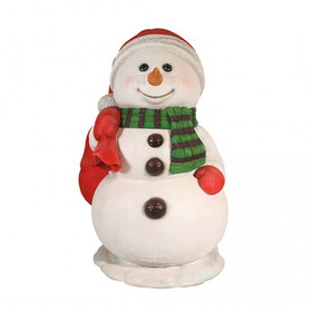 LEDgen WL-SNMN-SACK-RE-05 5' Snowman with Red Gift Sack