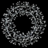 LEDgen WM-WR02-LPW 2' Pure White Micro LED Wreath with Silver Frame