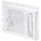 LION 22030-CR VEL-CLOSE-R Clear Poly Envelopes, 1-1/6" Expansion- Letter - 9.8" x 12.5" - Side Loading - 6 / Pack - Clear