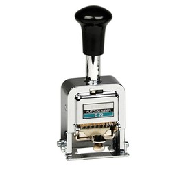 LION C-72 PRO-LINE Heavy-Duty Automatic Numbering Machine, 6-wheel - Gothic - 1 Each