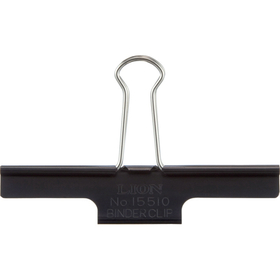LION CS-15510BC Extra Large Binder Clip, 3.9" Width - 9/16" (Approx. 85 sheets) Capacity - 1 Each