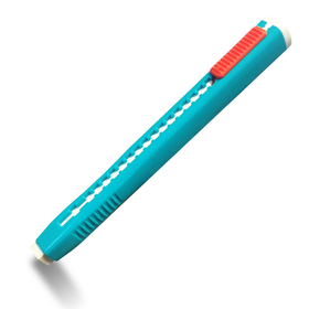 LION ER-1S Retractable Pen Style Eraser, Blue